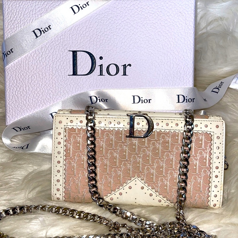 Authentic Christian Dior Wallet on Chain